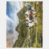 Sjeep Herding Rough Collies - Gepersonaliseerd Fleece Deken (Voorkant)