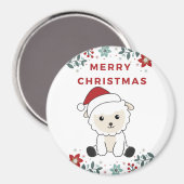 Sjeep Kerstmis Winterdieren Magnet (Voorkant / Achterkant)