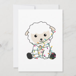 Sjeep-kerstwinter winterdieren schapen feestdagenkaart