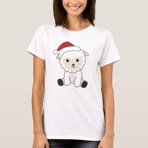 Sjeep-kerstwinter winterdieren schapen t-shirt