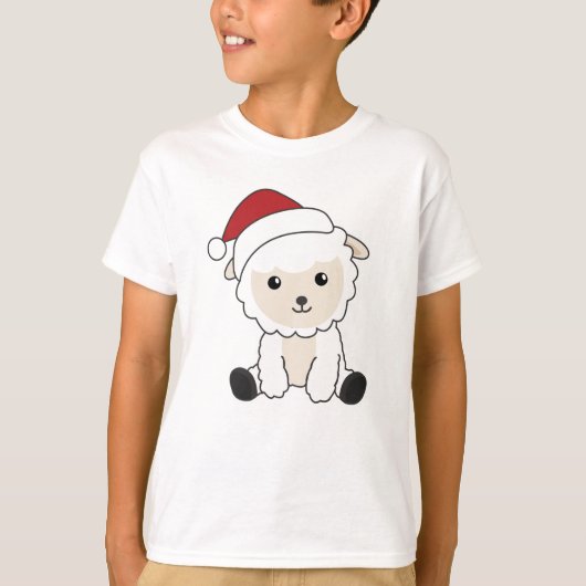 Sjeep-kerstwinter winterdieren schapen t-shirt (Voorkant)