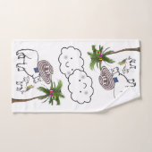 Sjeep Palm Trees Bumblebee Bathroom Towel sets Bad Handdoek (Handdoek)