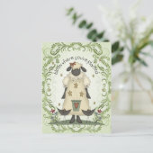 Sjeep sentiment leuk cartoon briefkaart (Staand voorkant)
