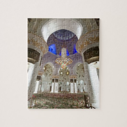 Sjeik Zayed moskee in Abu Dhabi Legpuzzel (Verticaal)