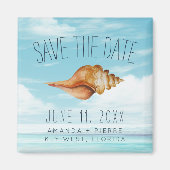 Sjell Beach Weddenschap Save the Date Magneet (Voorkant)