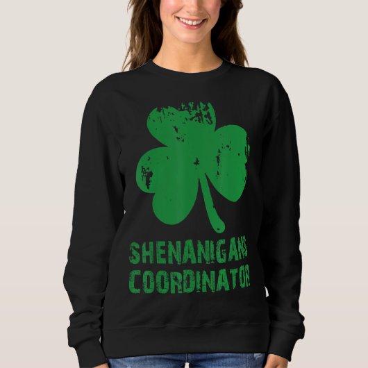 Sjenanigans Coördinator St Patrick's Day T Trui (Voorkant)