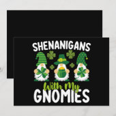 Sjenanigans met mijn gnomen worden vanaf Patrick's Kaart (Voorkant / Achterkant)