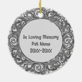 Sjerp Shih Tzu Hond Liefdevolle Herinnering Keramisch Ornament (Achterkant)