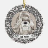 Sjerpie hond liefdevolle herinnering ornament (Voorkant)
