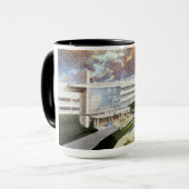 SJFFoundation mok zwarte velg koffie (Voorkant links)