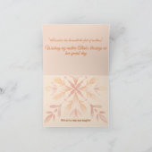 Sjieke Abstract Aquarel Bloemen Moederdag Kaart (Binnen)