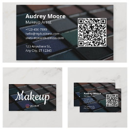 Sjieke Freelance Make-up Kunstenaar Sjablonen Visitekaartje