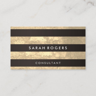 Sjieke Strepenpatroon Grunge Geel Visitekaartje