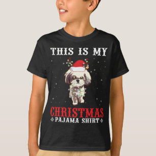 Sjiichon rendierlampje sneeuw Dit is mijn god T-shirt