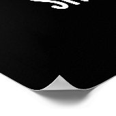 Sjitake gebeurt schamele paddenstoel donker BG Poster (Hoek)