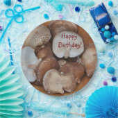 Sjitake paddenstoelen Birthday Papieren Bordje (Feest)