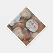 Sjitake paddenstoelen Birthday Servet (Hoek)