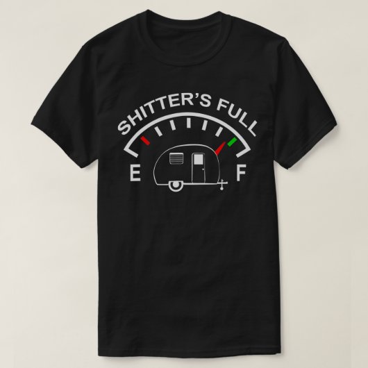 Sjitters, volledige grappige Camper RV Camping T-shirt (Design voorkant)