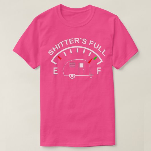 Sjitters, volledige grappige Camper RV Camping T-shirt (Design voorkant)