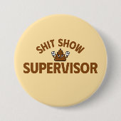Sjjj Show Supervisor Grappige Knop Ronde Button 7,6 Cm (Voorkant)