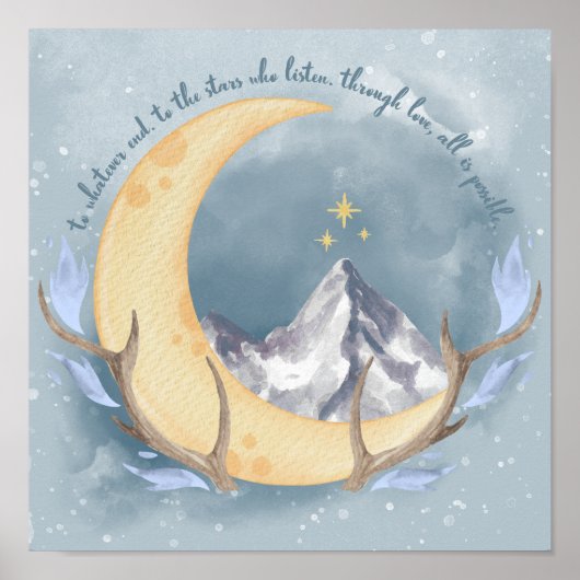 SJMverse ACOTAR, troon van glas, Crescent City Poster (Voorkant)