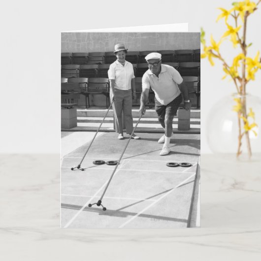 Sjoelbak Kaart (Gele Bloem)