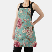 Sjofel Chic Roze en Witte Bloemen op Teal