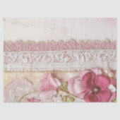 Sjofel Chic Roze Kant  Tissuepapier (Voorkant)