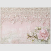 Sjofel Chic Roze Kant  Tissuepapier (Voorkant)