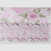 Sjofel Chic Roze Kant  Tissuepapier (Voorkant)
