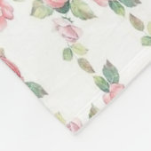 Sjofel Chic Roze Roos Bloem Fleece Deken (Hoek)