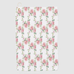 Sjofel Chic Roze Roos Bloem Golfhanddoek