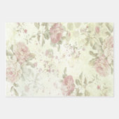 Sjofel Chic Roze Roos Bloem Inpakpapier Vel (Voorkant 3)