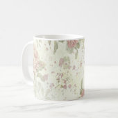 Sjofel Chic Roze Roos Bloem Koffiemok (Voorkant links)