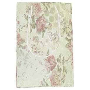 Sjofel Chic Roze Roos Bloem Medium Cadeauzakje