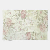 Sjofel Chic Roze Roos Bloem Theedoek (Horizontaal)