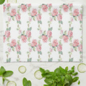 Sjofel Chic Roze Roos Bloem Theedoek (Gevouwen)