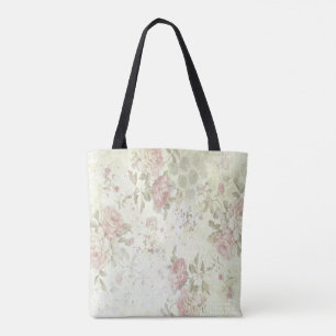 Sjofel Chic Roze Roos Bloem Tote Bag
