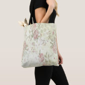 Sjofel Chic Roze Roos Bloem Tote Bag (Dichtbij)