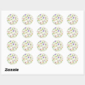 Sjofel Chique Bloem Ronde Sticker (Vel)