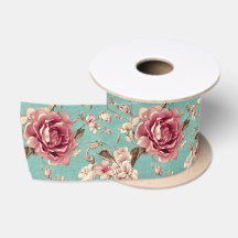 Sjofel roze en witte bloemen op turquoise