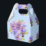 Sjofele blauwe viooltje bloemige trouwtaart favori bedankdoosjes<br><div class="desc">Sjieke Blauwe Viooltje Stip Viooltje Bloemige Thee Party Taart Favor Dozen. Ontworpen vanuit één van mijn aquarel schilderijen.</div>