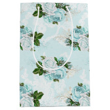 Sjofele Bloem Aqua Serie Ontwerp 1 Inpakpapier