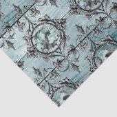 Sjofele Bloem Aqua Serie Ontwerp 4 Tissuepapier (Detail)