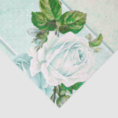 Sjofele Bloem Turquoise Serie Ontwerp 11 Tissuepapier (Detail)