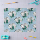 Sjofele bloemige blauwe serie ontwerp 1 tissuepapier (Craft)