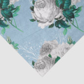 Sjofele bloemige blauwe serie ontwerp 1 tissuepapier (Detail)