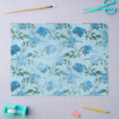 Sjofele bloemserie blauw ontwerp 4 tissuepapier (Craft)