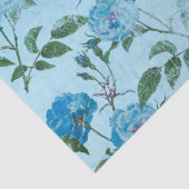 Sjofele bloemserie blauw ontwerp 4 tissuepapier (Detail)