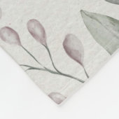 Sjofele Blos Bloemen Fleece Deken (Hoek)